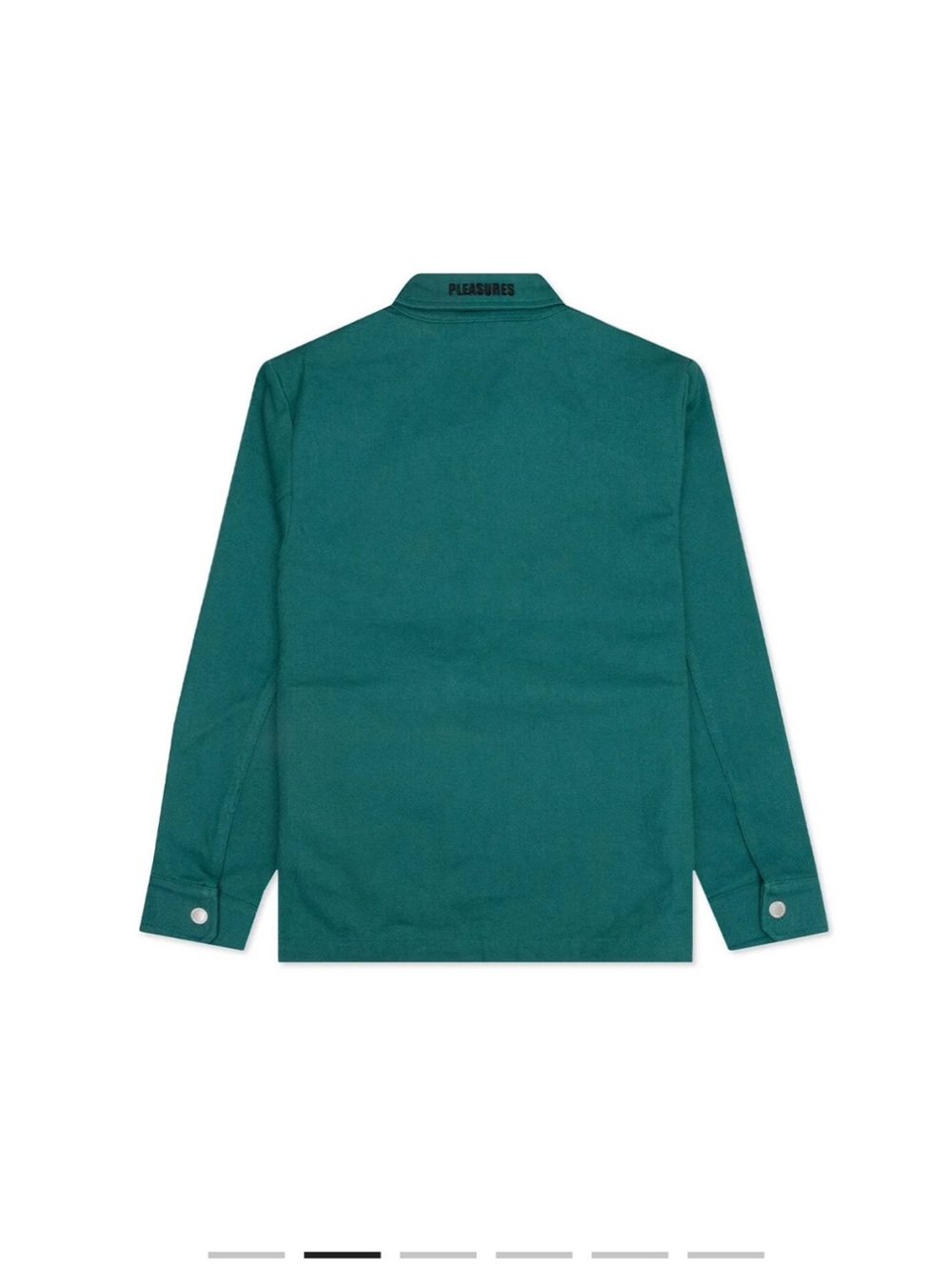 Pleasures Flirt Workwear Green Zip-Front Jacket - Picture 2 of 10